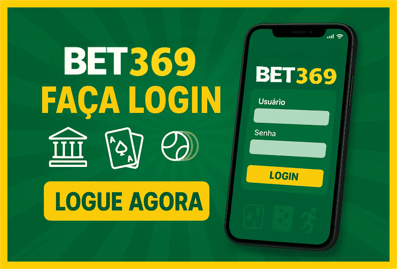 Imagem destacando login seguro na BET369 para novos usuários